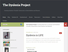 Tablet Screenshot of dyslexiaproject.com